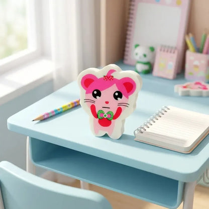 Fun cartoon kid’s eraser - office