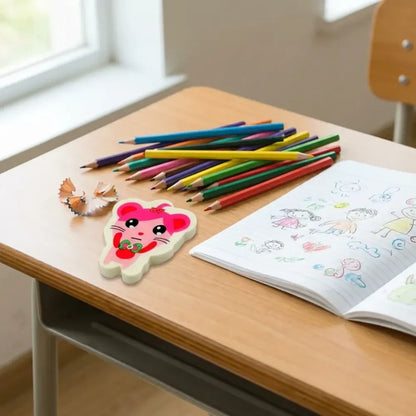 Fun cartoon kid’s eraser - office