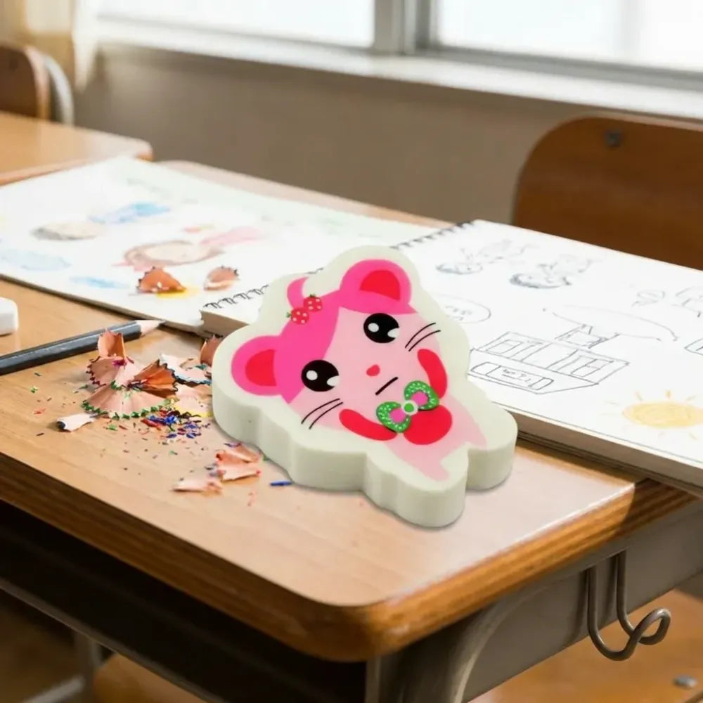 Fun cartoon kid’s eraser - office