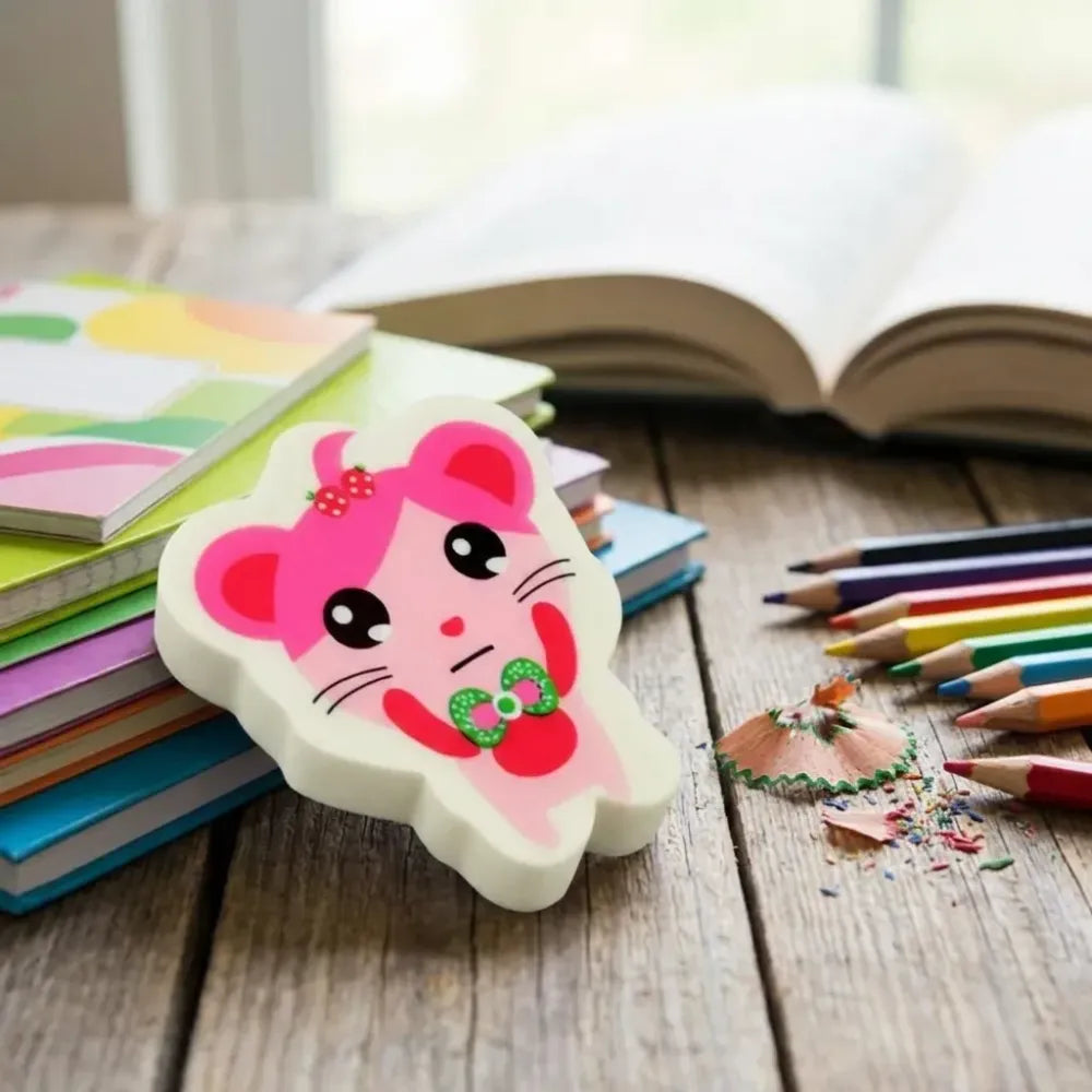 Fun cartoon kid’s eraser - office
