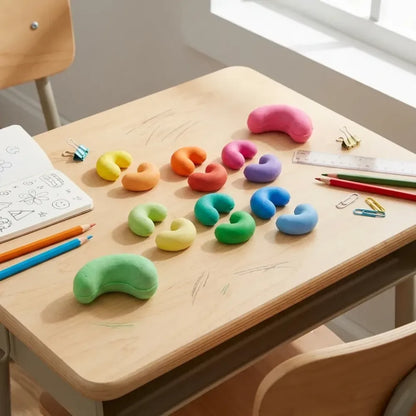 Fun cashew-shaped kids eraser - office