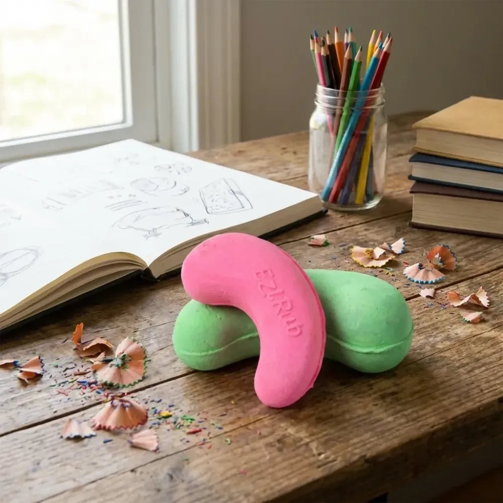 Fun cashew-shaped kids eraser - office