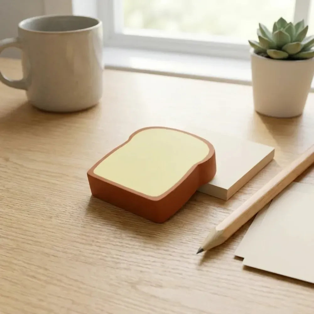 Fun toast bread erasers - office