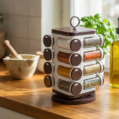Ganesh 16-jar spice rack - home & kitchen