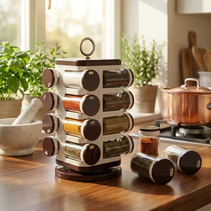 Ganesh 16-jar spice rack - home & kitchen