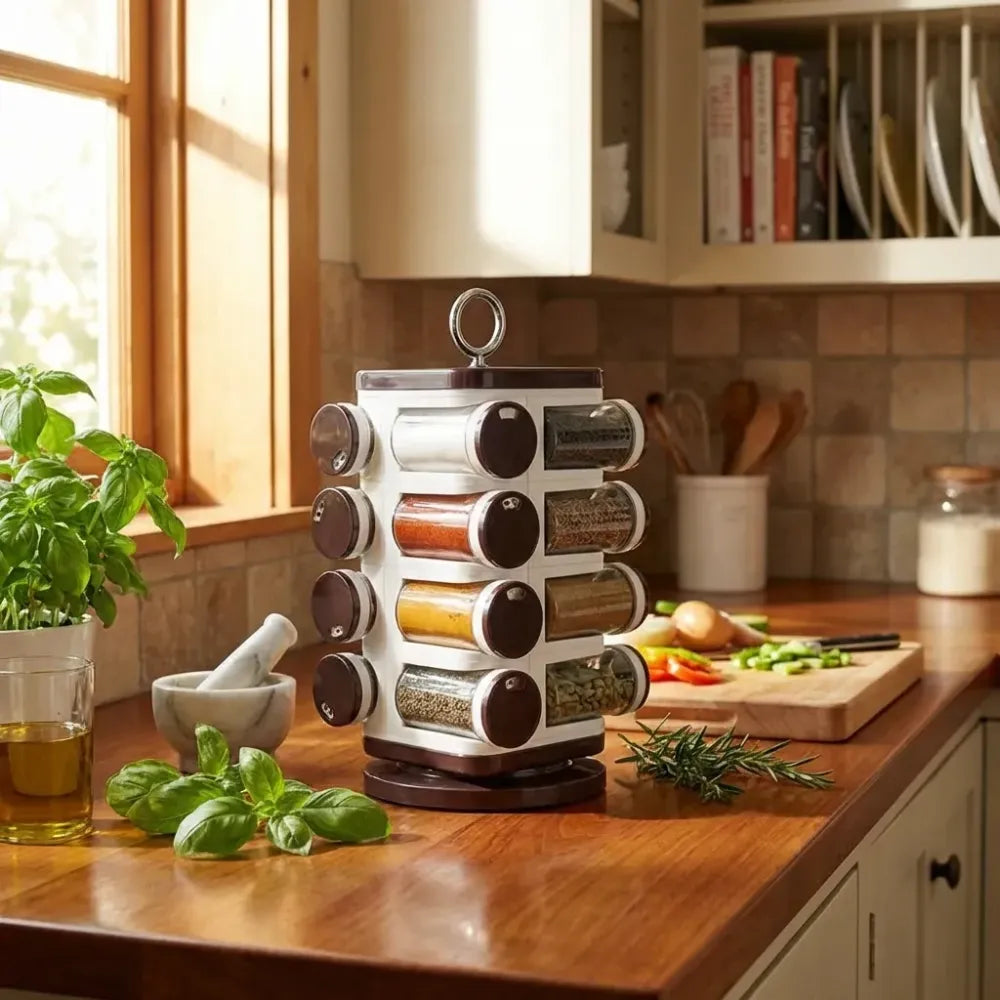 Ganesh 16-jar spice rack - home & kitchen