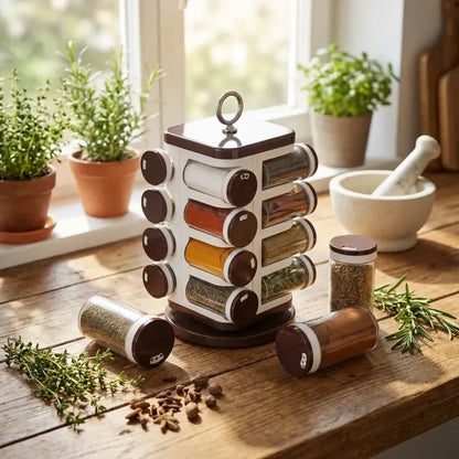Ganesh 16-jar spice rack - home & kitchen