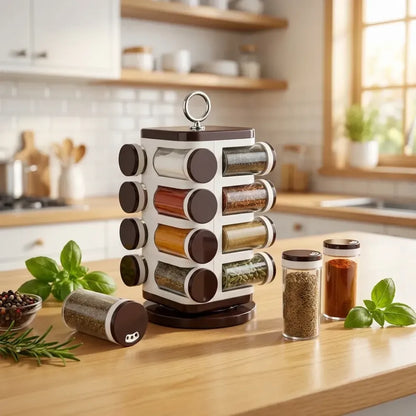 Ganesh 16-jar spice rack - home & kitchen