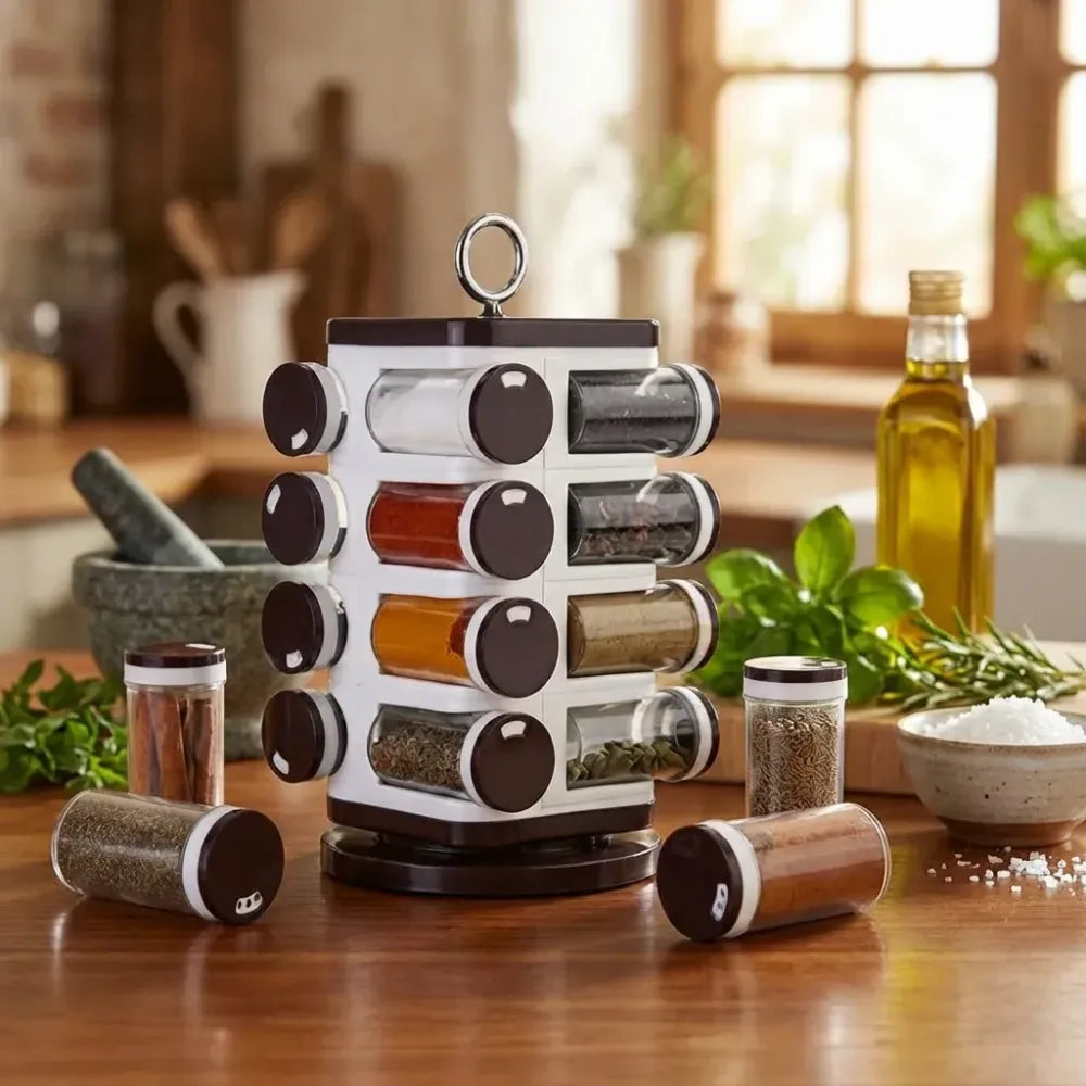 Ganesh 16-jar spice rack - home & kitchen