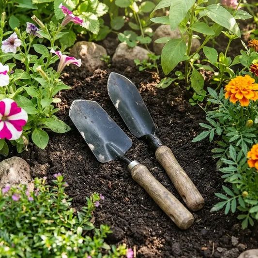 Garden shovel tool set