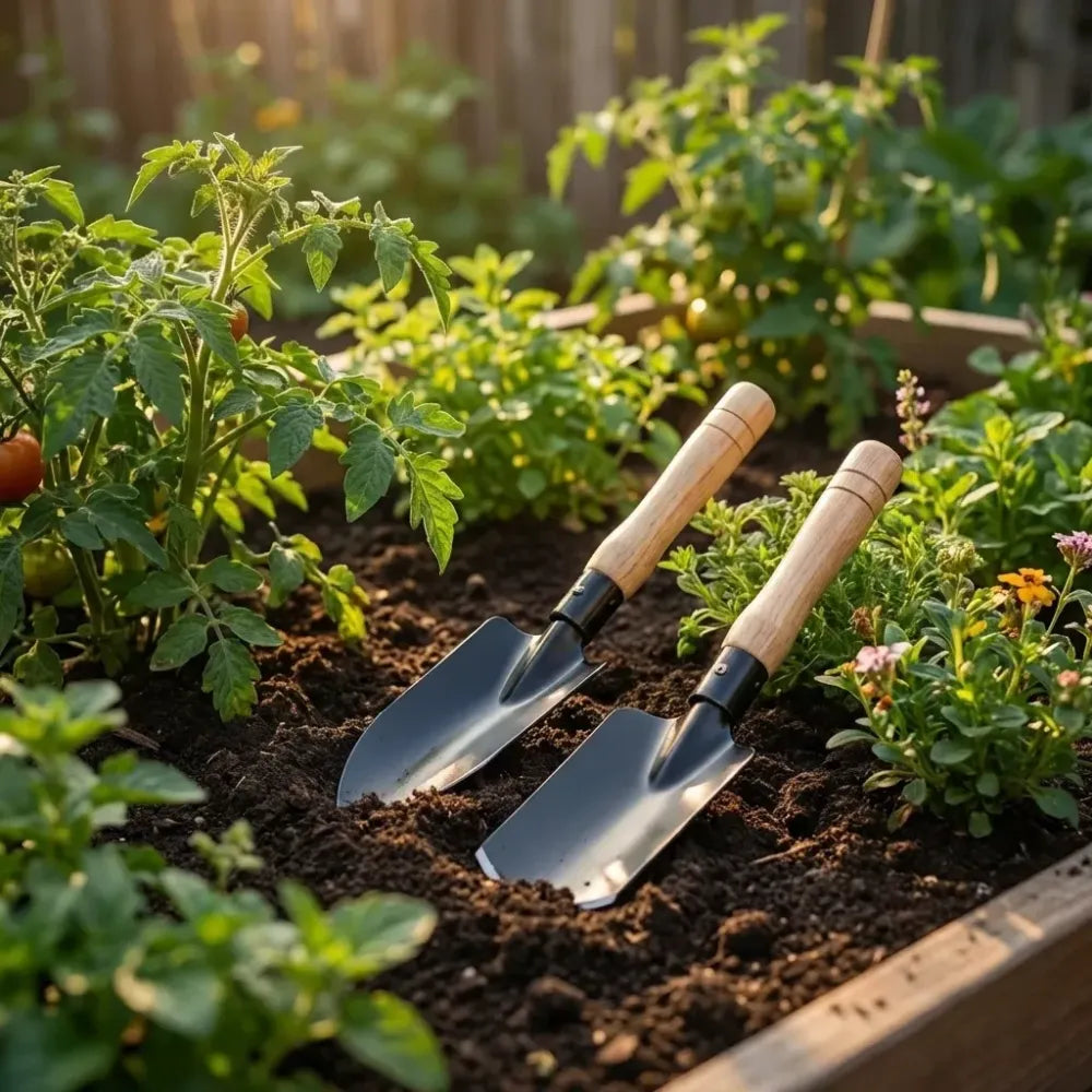 Garden shovel tool set