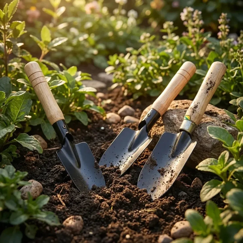 Garden shovel tool set