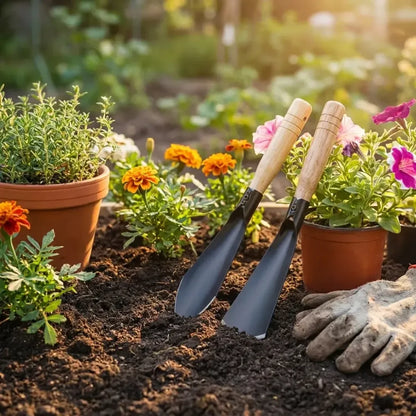 Garden shovel tool set