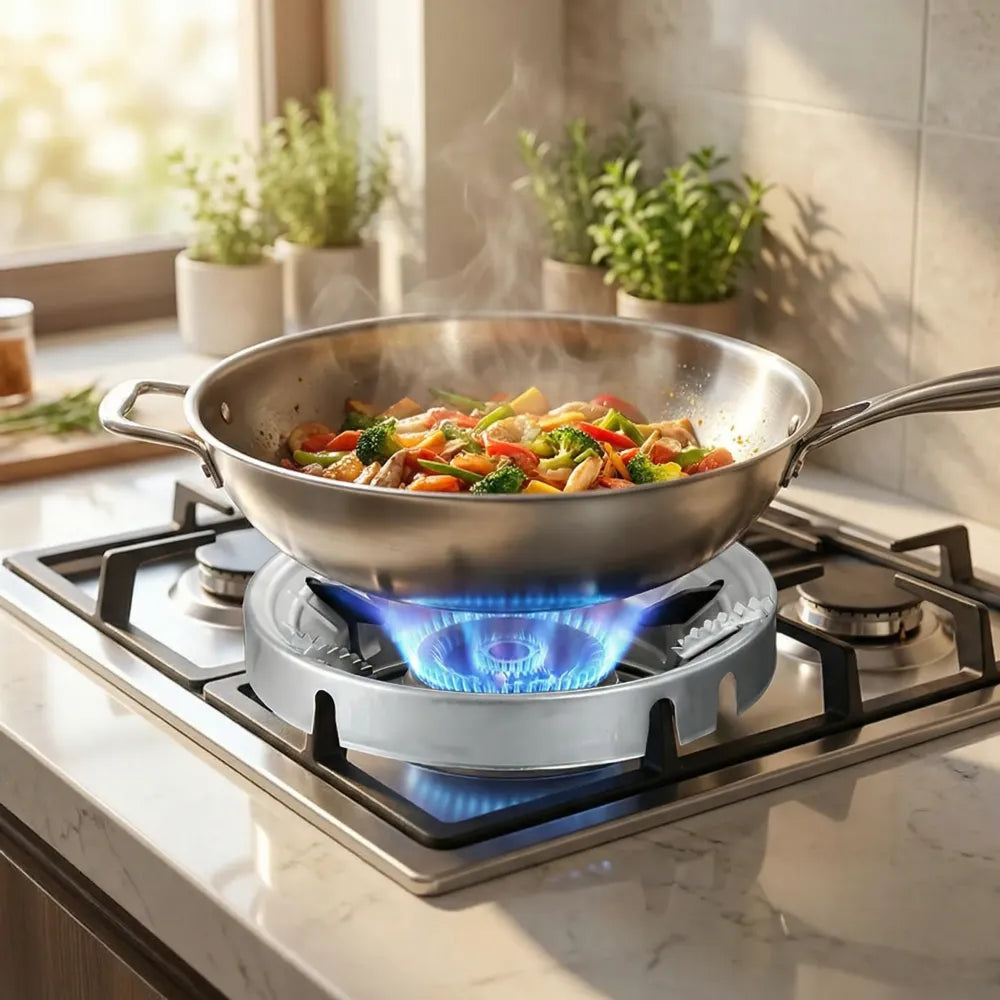 Gas stove fire & windproof saving stand