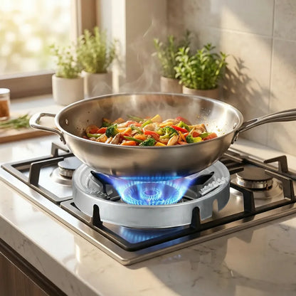 Gas stove fire & windproof saving stand