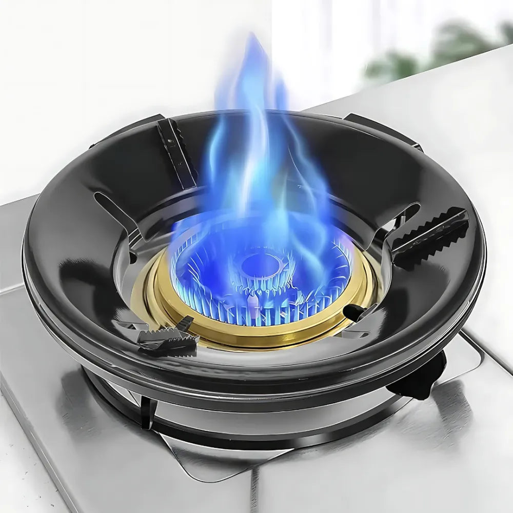 Gas stove fire & windproof saving stand