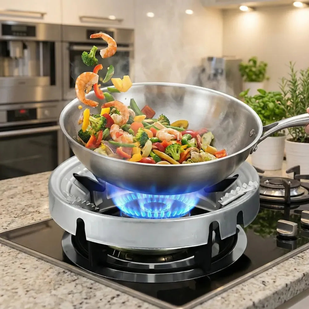 Gas stove fire & windproof saving stand