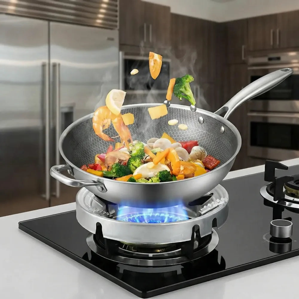 Gas stove fire & windproof saving stand
