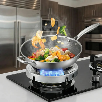 Gas stove fire & windproof saving stand