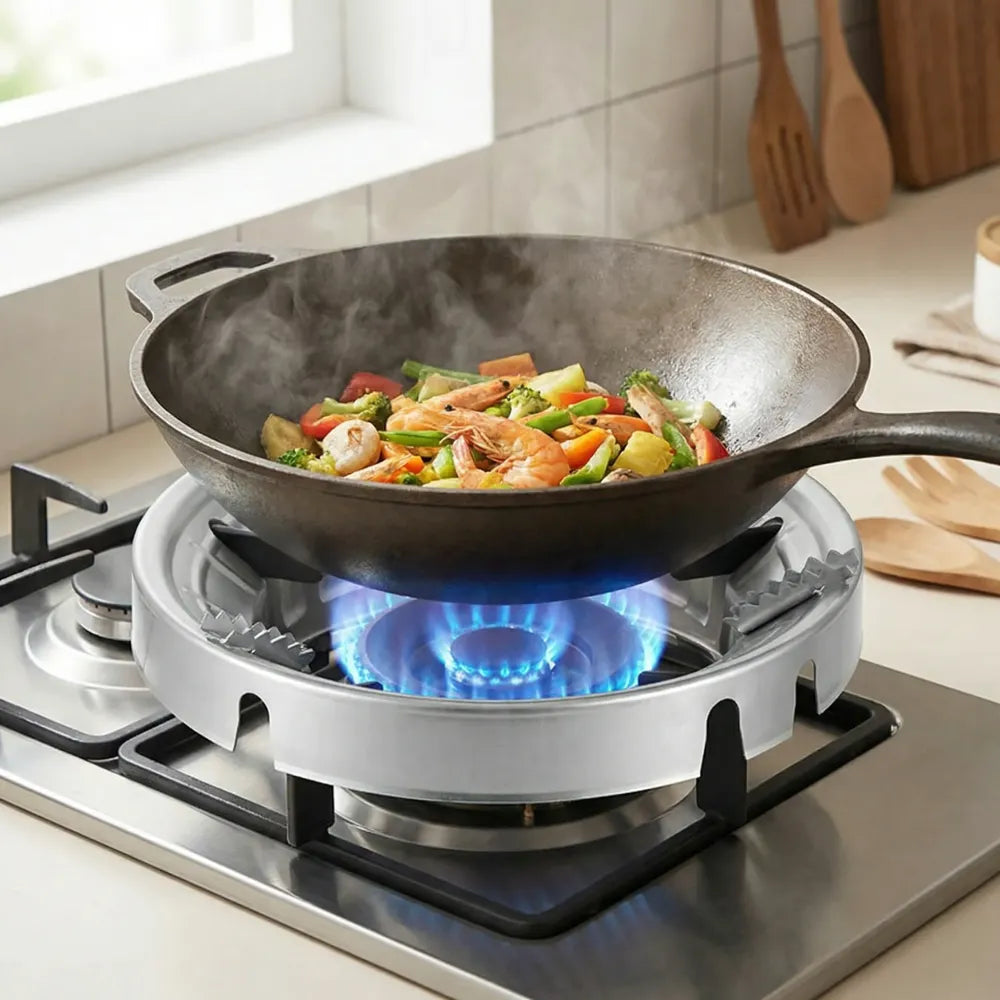 Gas stove fire & windproof saving stand