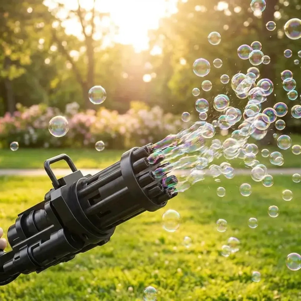 Gatling bubble blaster