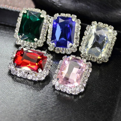 Diamond Gemstone stud Earrings Set - Bracelets