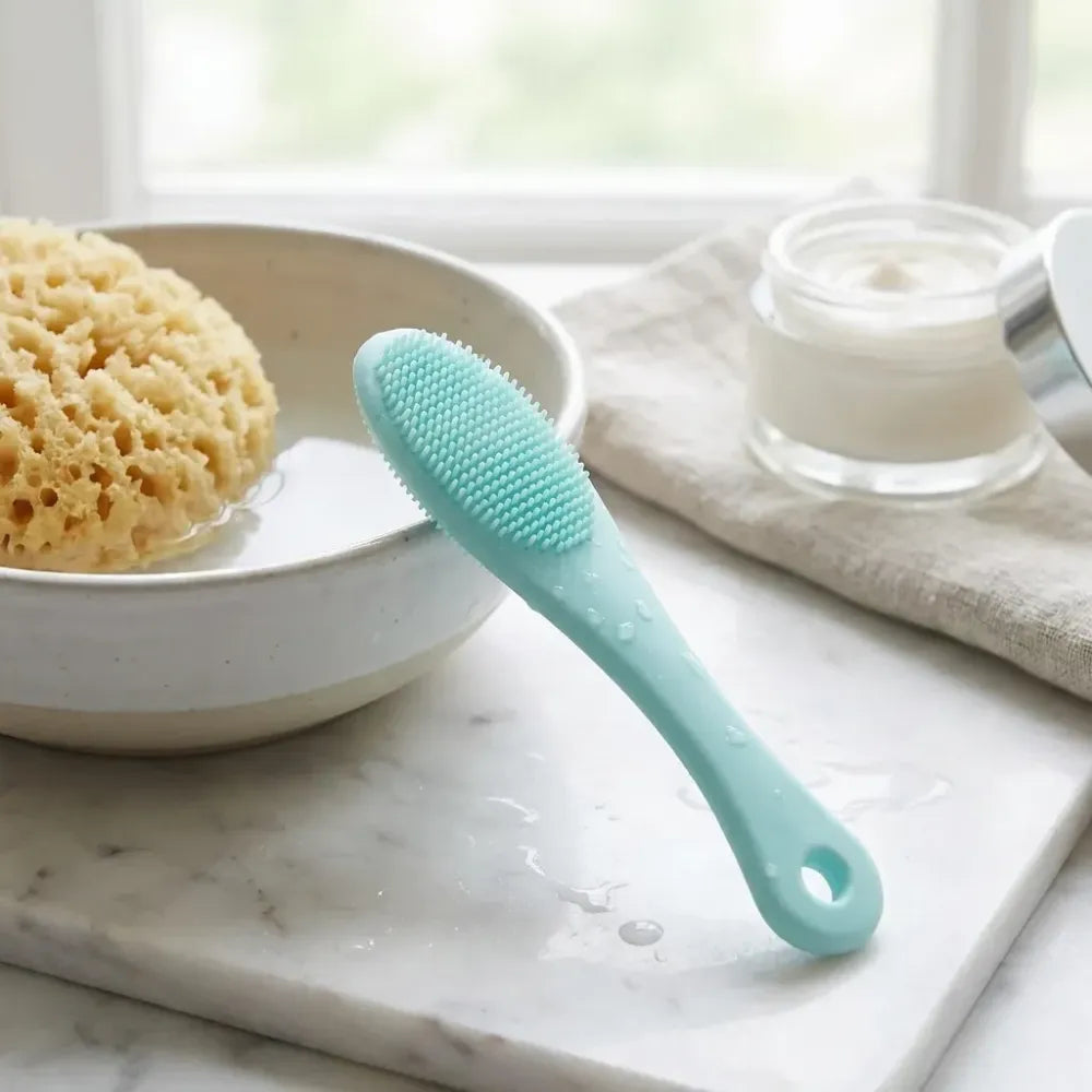 Gentle silicone face cleansing brush - health care