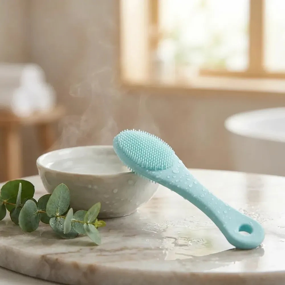 Gentle silicone face cleansing brush - health care