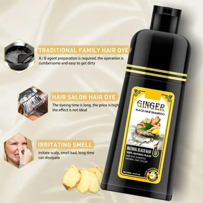 Ginger black hair shampoo – 300ml