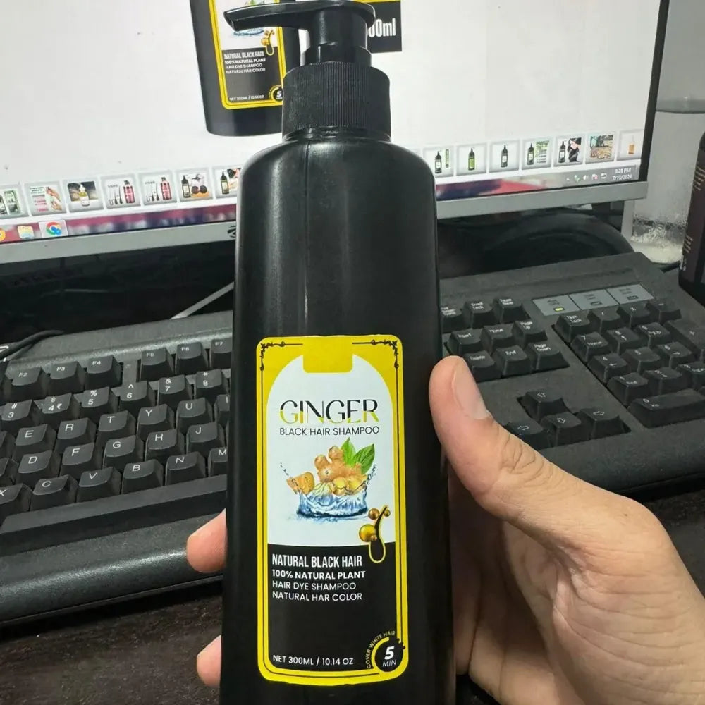 Ginger black hair shampoo – 300ml