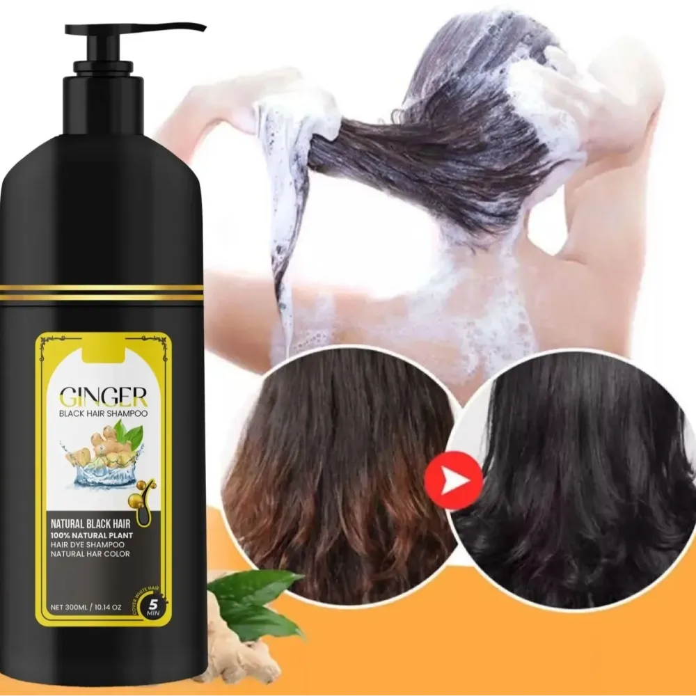 Ginger black hair shampoo – 300ml