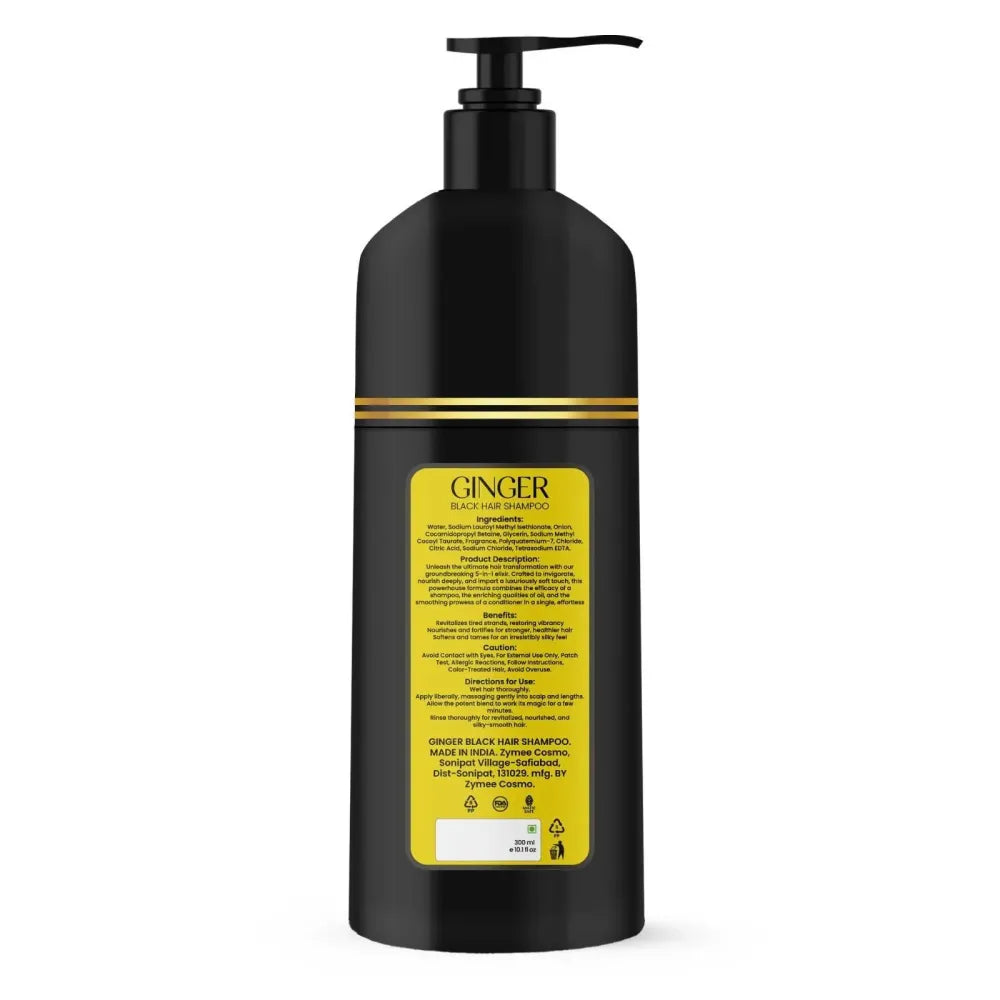 Ginger black hair shampoo – 300ml