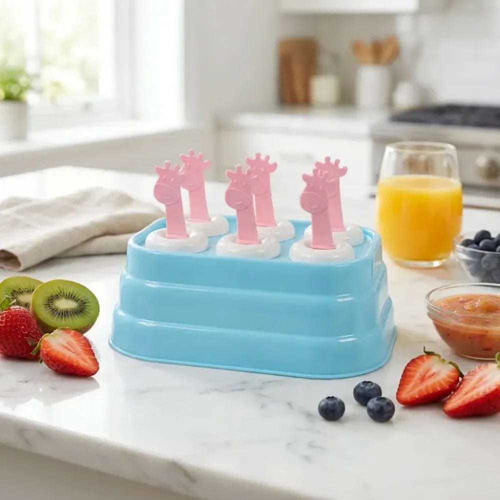 Giraffe popsicle molds – 6 cavity - home & kitchen