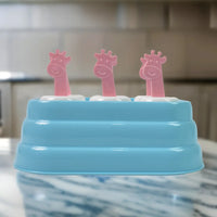 Giraffe popsicle molds – 6 cavity