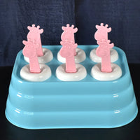Giraffe popsicle molds – 6 cavity