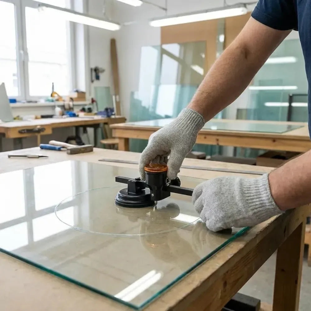 Glass compass gauge cutter