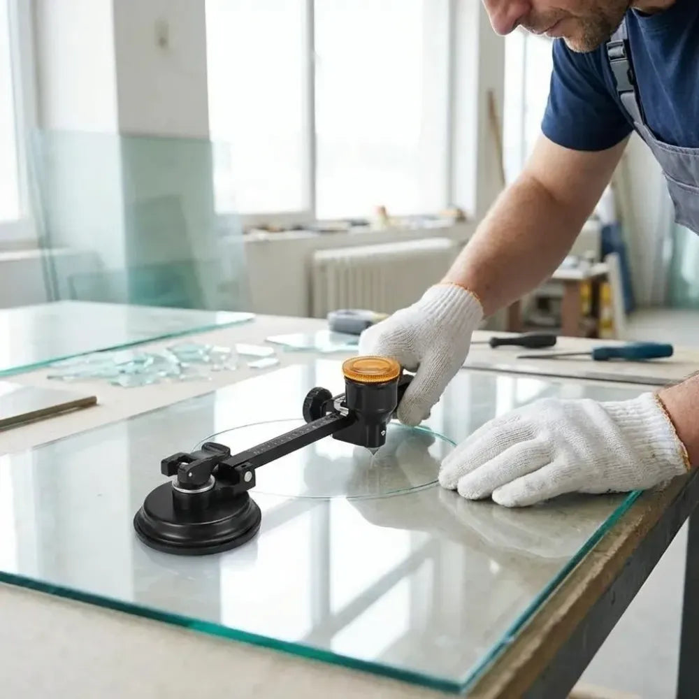 Glass compass gauge cutter