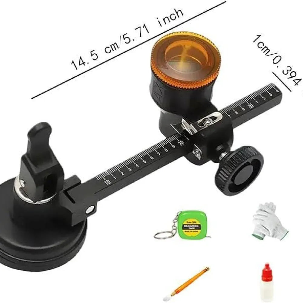 Glass compass gauge cutter