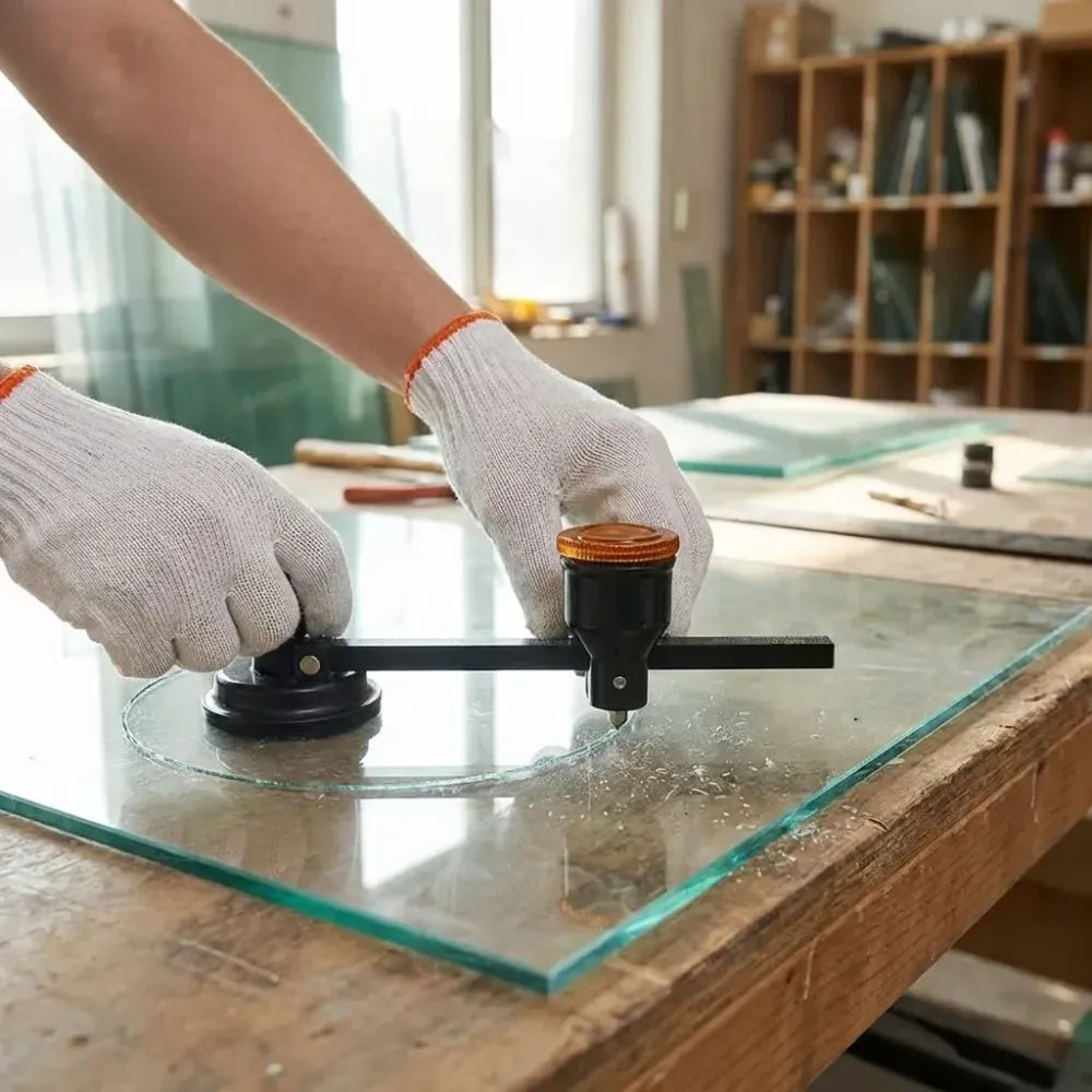 Glass compass gauge cutter