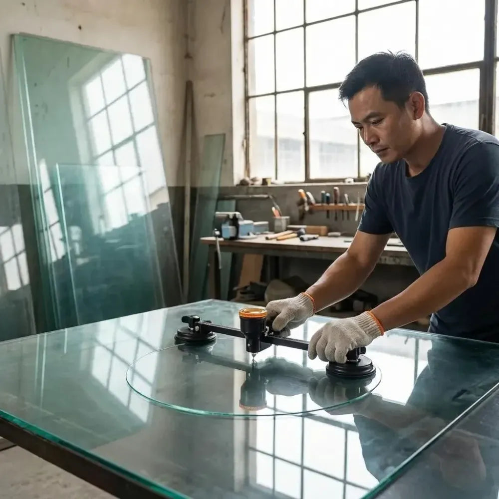 Glass compass gauge cutter