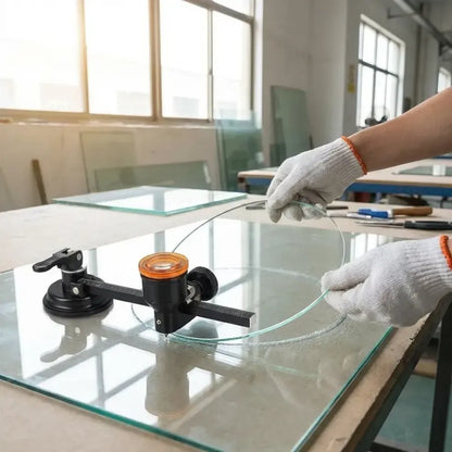 Glass compass gauge cutter