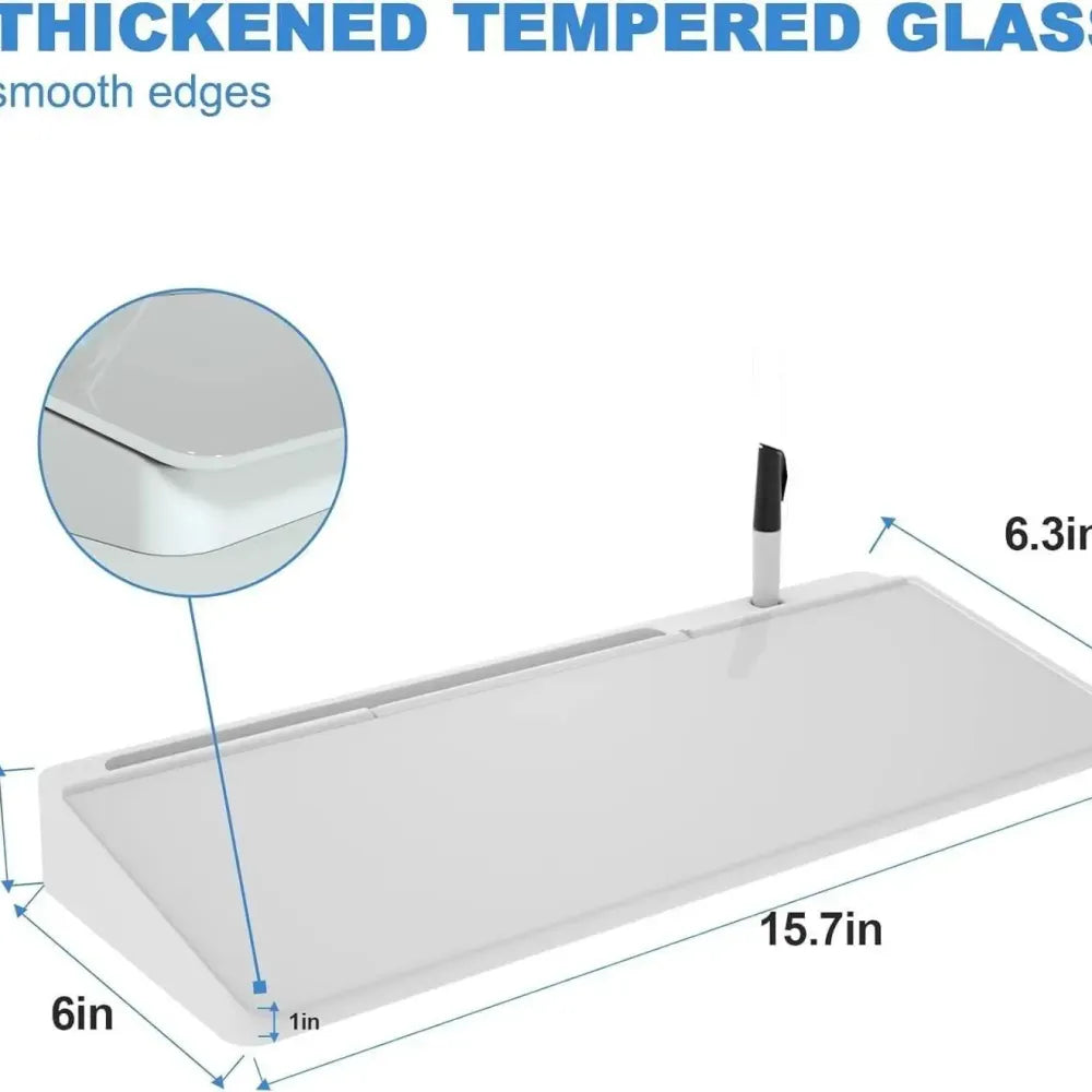 Glass desk organizer board - potential heroes