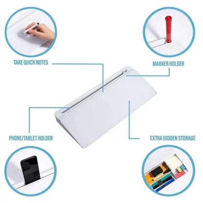 Glass desk organizer board - potential heroes