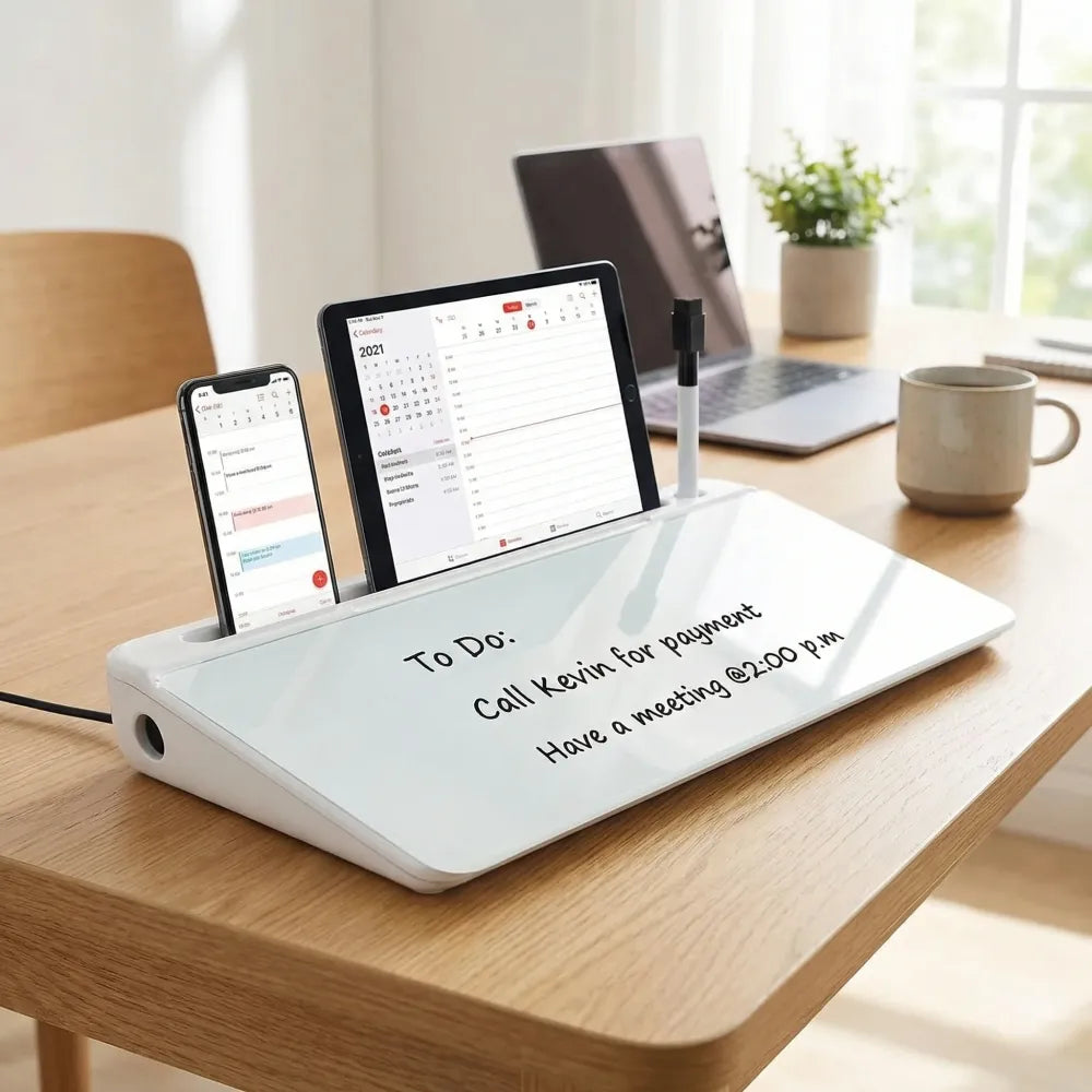 Glass desk organizer board - potential heroes
