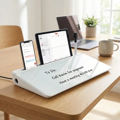 Glass desk organizer board - potential heroes