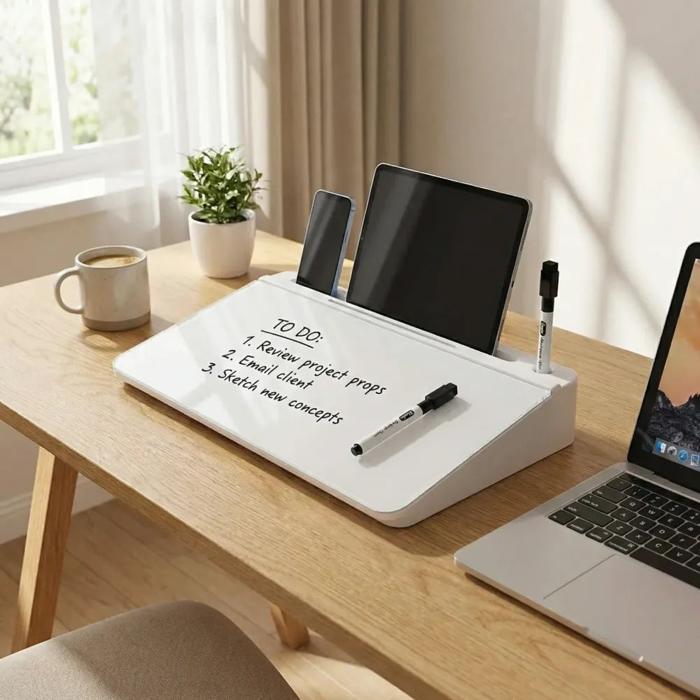Glass desk organizer board - potential heroes
