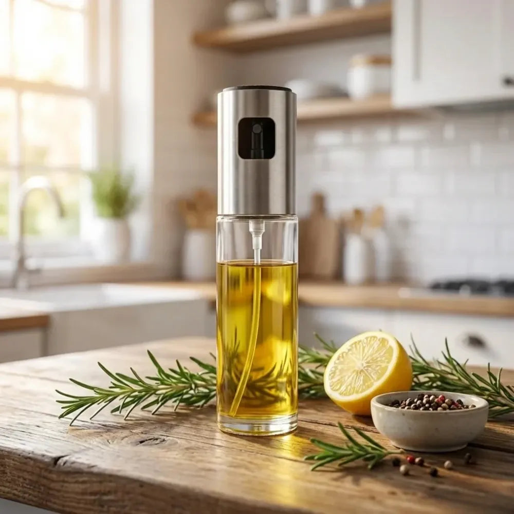 Glass oil sprayer bottle - home & kitchen
