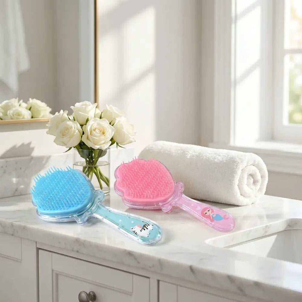 Glitter mermaid detangling hairbrush - health & beauty