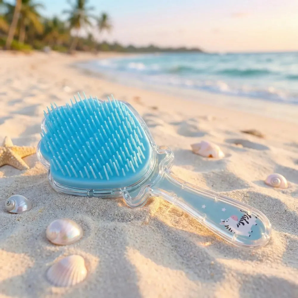 Glitter mermaid detangling hairbrush - health & beauty