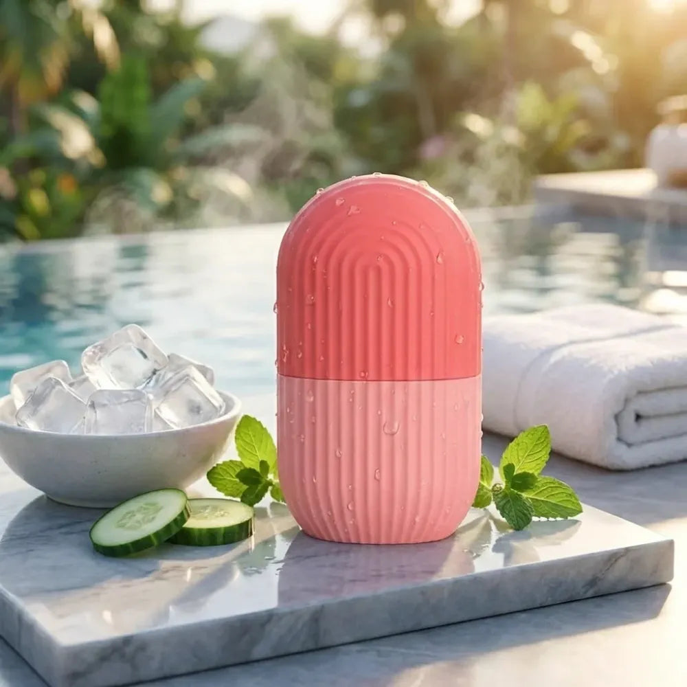 Glow & depuff face massage ice roller - health care